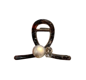 eCarla заколка для волосся з перлиною і кристалом SP367