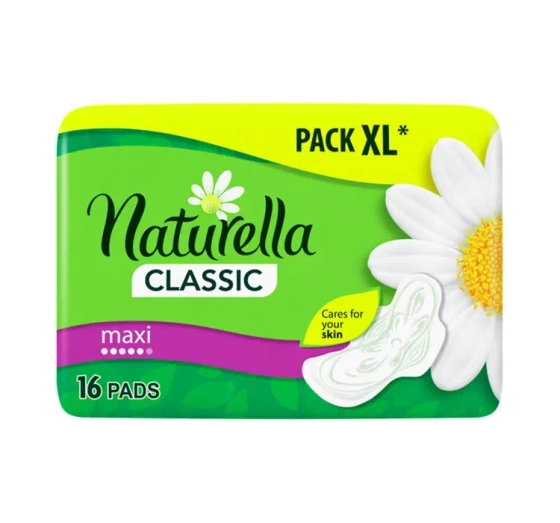 NATURELLA CLASSIC MAXI ГІГІЄНІЧНІ ПРОКЛАДКИ З КРИЛЬЦЯМИ 16 ШТ
