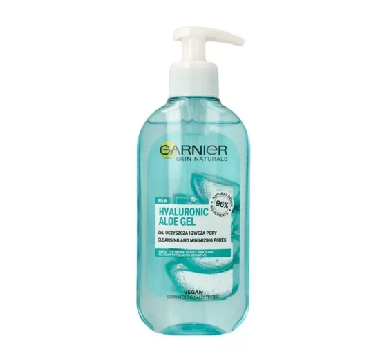 GARNIER SKIN NATURALS ALOE HYALURONIC GEL ОЧИЩАЮЧИЙ ГЕЛЬ ДЛЯ ЗВУЖЕННЯ ПОР 200МЛ