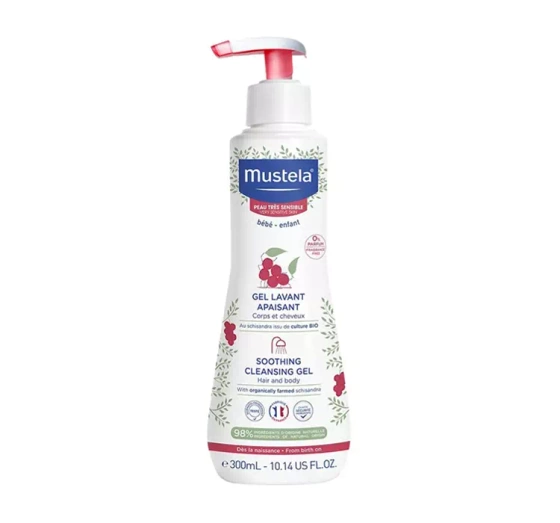MUSTELA УСПОКАИВАЮЩИЙ ГЕЛЬ ДЛЯ КУПАНИЯ ДЛЯ ОЧЕНЬ ЧУВСТВИТЕЛЬНОЙ КОЖИ БЕЗ ЗАПАХА С 1 ДНЯ ЖИЗНИ 300МЛ