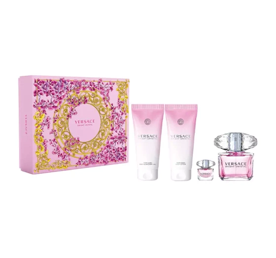 Versace Bright Crystal туалетная вода 90 мл + 5 мл + гель для душа 100 мл + лосьон для тела 100 мл