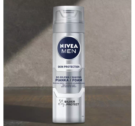 NIVEA MEN SENSITIVE SKIN PROTECTION ПІНКА ДЛЯ ГОЛІННЯ 200МЛ