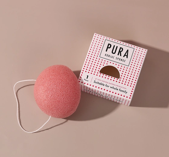 SISTER YOUNG PURA НАТУРАЛЬНИЙ СПОНЖ КОННЯКУ ДЛЯ ВМИВАННЯ PINK
