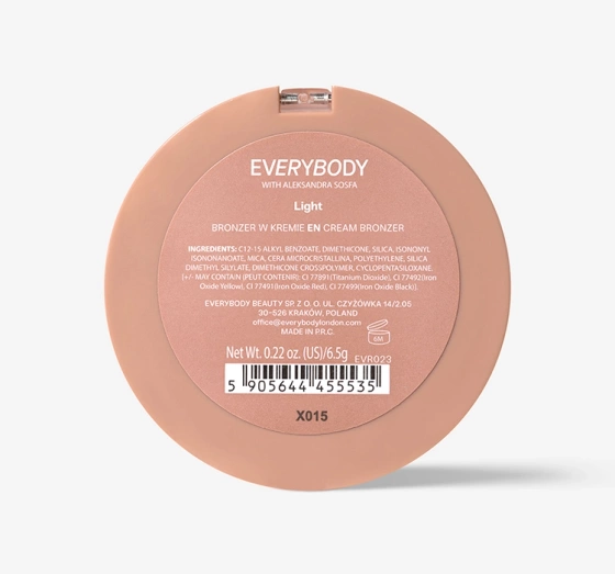 Everybody London x Aleksandra Sosfa кремовый бронзер для лица Light 6,5г