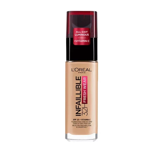 LOREAL INFAILLIBLE 24H FRESH WEAR СТІЙКИЙ ТОНАЛЬНИЙ ЗАСІБ 200 GOLDEN SAND 30МЛ