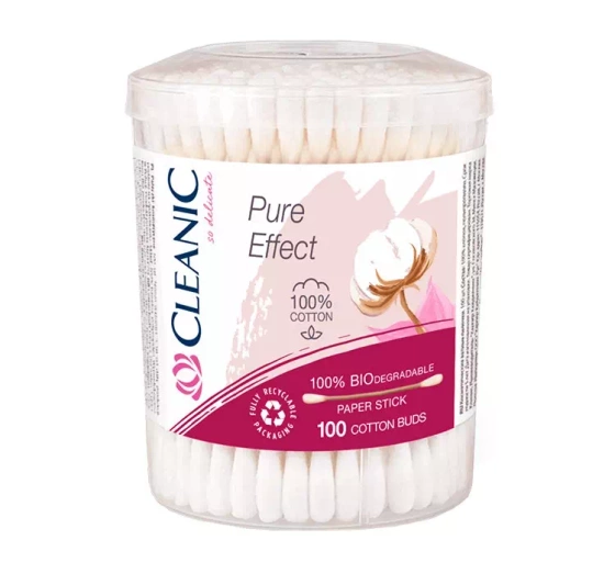 CLEANIC PURE EFFECT ГІГІЄНІЧНІ ПАЛИЧКИ 100 ШТУК