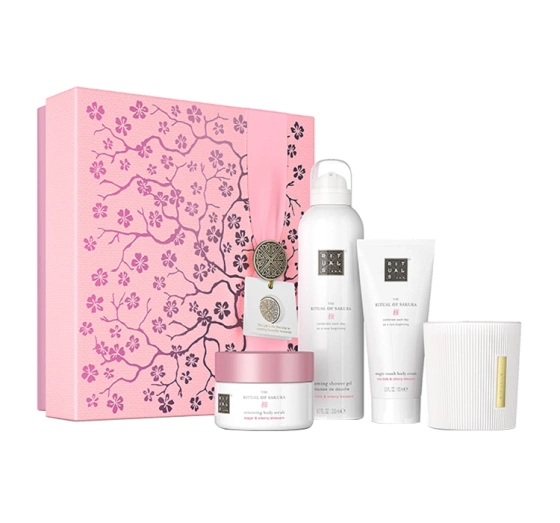 Rituals The Ritual Of Sakura подарочный набор пена для душа + крем + пилинг + свеча
