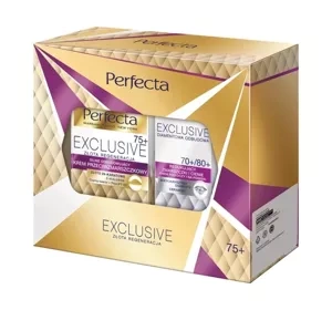 PERFECTA EXCLUSIVE  НАБІР ДЛЯ ДОГЛЯДУ 75+ КРЕМ ПРОТИ ЗМОРШОК + КРЕМ ПІД ОЧІ