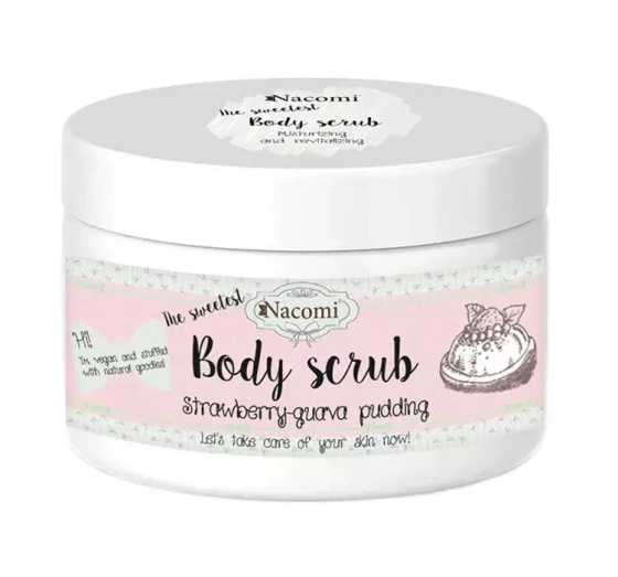 NACOMI BODY SCRUB СКРАБ ДЛЯ ТІЛА ПОЛУНИЧНИЙ ПУДИНГ 
