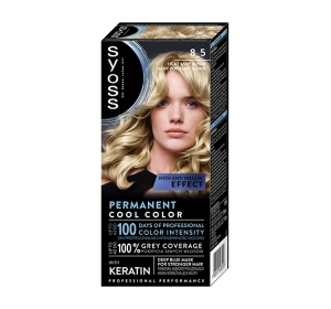 SYOSS PERMANENT COLORATION СТОЙКАЯ КРАСКА 8_5 СВЕТЛО-СЕРЫЙ БЛОНД