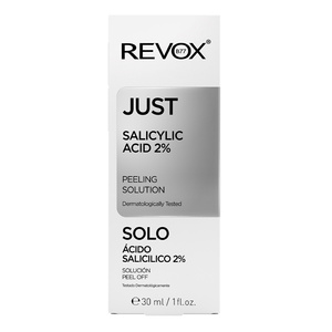 Revox B77 Just Salicylic Acid 2% Peeling Solution — відлущувальний пілінг для обличчя з 2% саліциловою кислотою, 30 мл