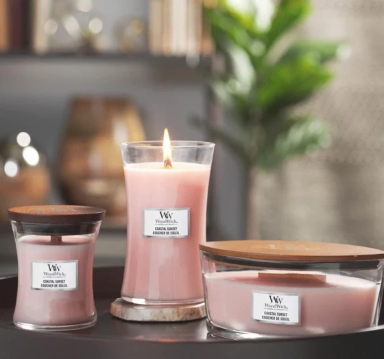 Woodwick Medium Jar Candle ароматична свічка Coastal Sunset 275 г