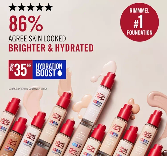 RIMMEL LASTING FINISH 35HR ТОНАЛЬНИЙ ЗАСІБ ДЛЯ ОБЛИЧЧЯ 070 SESAME 30МЛ