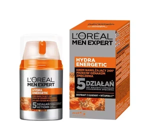 LOREAL MEN EXPERT HYDRA ENERGETIC ЗВОЛОЖУВАЛЬНИЙ КРЕМ ПРОТИ ОЗНАК ВТОМИ 50МЛ