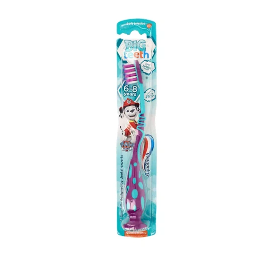AQUAFRESH BIG TEETH PSI PATROL ЗУБНАЯ ЩЕТКА ДЛЯ ДЕВОЧЕК 6-8 ЛЕТ SOFT
