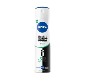 NIVEA BLACK&WHITE INVISIBLE FRESH АНТИПЕРСПИРАНТ-СПРЕЙ ДЛЯ ЖЕНЩИН 150МЛ