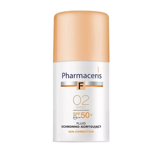 PHARMACERIS F SUN CORRECTION ЗАХИСНА КОРИГУЮЧА ОСНОВА SPF 50+ 02 SAND 30МЛ