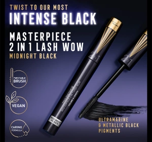 MAX FACTOR MASTERPIECE LASH WOW ТУШЬ ДЛЯ РЕСНИЦ 2В1 MIDNIGHT BLACK 7МЛ