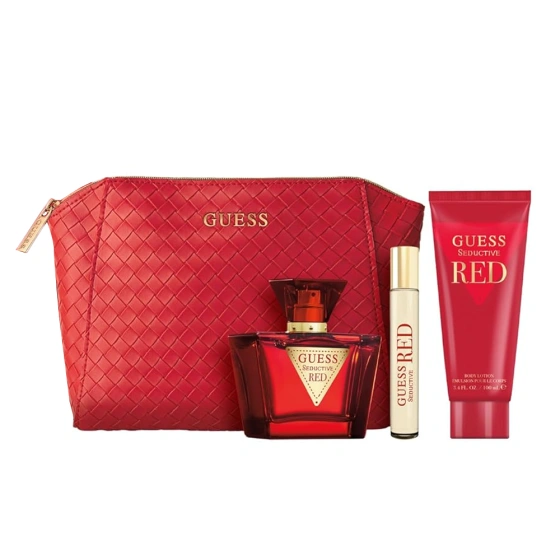 Натисніть на картинку, щоб її збільшити GUESS RED SEDUCTIVE FEMME ТУАЛЕТНА ВОДА 75МЛ + 15МЛ + БАЛЬЗАМ 100МЛ + КОСМЕТИЧКА