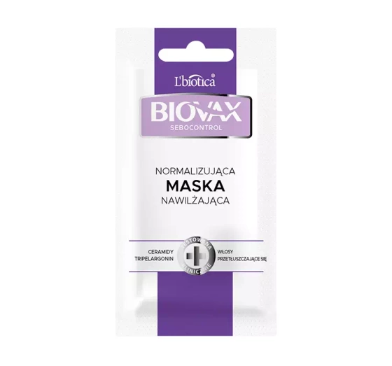 BIOVAX SEBOCONTROL НОРМАЛІЗУЮЧА ЗВОЛОЖУЮЧА МАСКА ДЛЯ ВОЛОССЯ 20МЛ