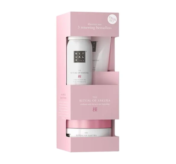 Rituals The Ritual Of Sakura набір мінікосметики для тіла пінка для душу + скраб + крем для тіла