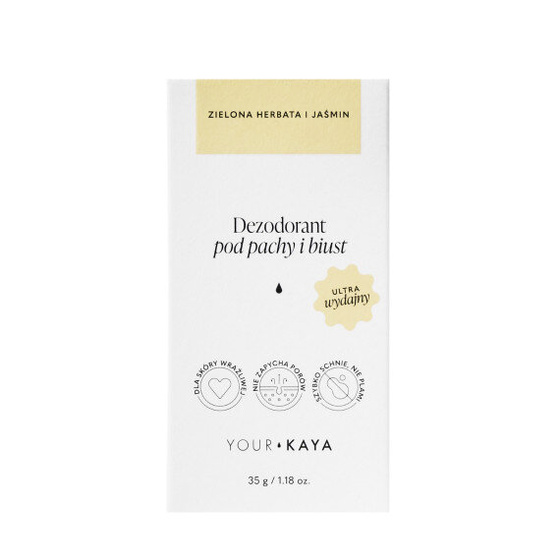 Your Kaya шариковый дезодорант для подмышек и груди зеленый чай и жасмин 35 мл