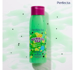 PERFECTA BUBBLE TEA ГЕЛЬ ДЛЯ ДУША FRESH FRUITS + ЗЕЛЕНЫЙ ЧАЙ 400Г