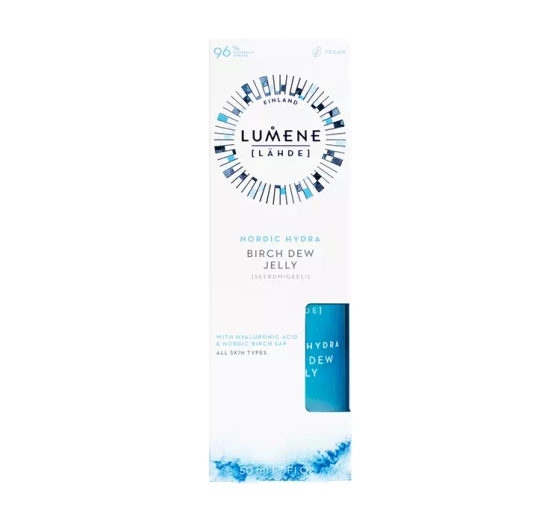 LUMENE NORDIC HYDRA [LÄHDE] BIRCH DEW JELLY ЗВОЛОЖУЮЧЕ-НАПОВНЮЮЧА СИРОВАТКА ДЛЯ ОБЛИЧЧЯ 2В1 50МЛ