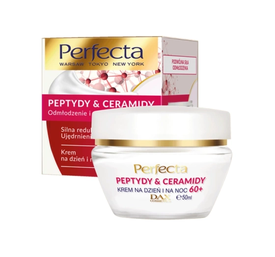 PERFECTA PEPTIDES & CERAMIDS ЗМІЦНЮВАЛЬНИЙ КРЕМ ДЛЯ ОБЛИЧЧЯ НА ДЕНЬ І НІЧ 60+ 50МЛ