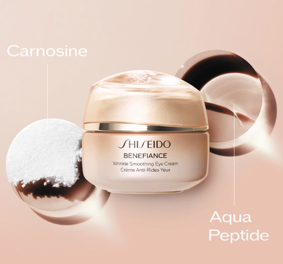 Натисніть на картинку, щоб її збільшити SHISEIDO BENEFIANCE WRINKLE SMOOTHING EYE CREAM КРЕМ ПІД ОЧІ 15МЛ