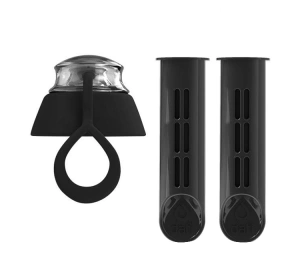 Dafi Soft 2 x вугільні фільтри + кришка для фільтрувальної пляшки чорний колір