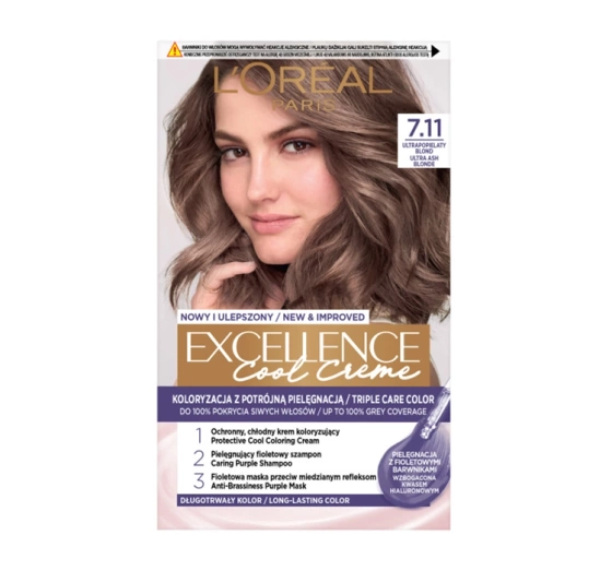 LOREAL EXCELLENCE COOL CREME 7.11 УЛЬТРАПЕПЕЛЬНЫЙ БЛОНД