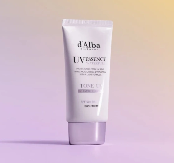 Натисніть на картинку, щоб її збільшити d'Alba White Truffle Purple Correcting коригуючий та тонуючий крем для обличчя SPF50+ 50 мл