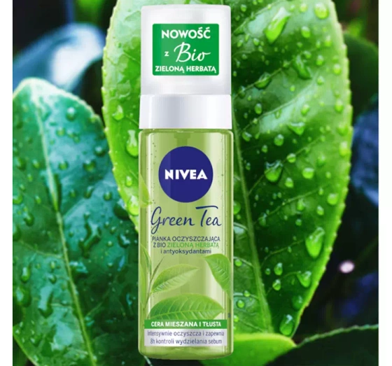NIVEA GREEN TEA ОЧИЩАЮЩАЯ ПЕНКА С БИО ЗЕЛЕНЫМ ЧАЕМ 150МЛ