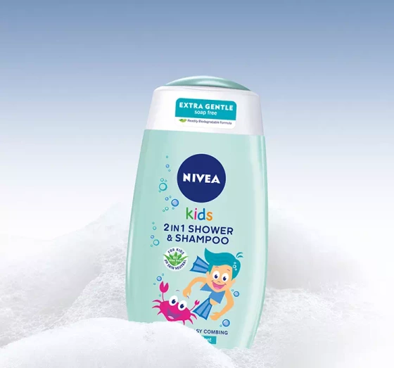 NIVEA KIDS 2 IN 1 SHOWER & SZAMPOO ГЕЛЬ ДЛЯ МИТТЯ ТІЛА І ВОЛОССЯ MAGIC APPLE SCENT 500МЛ