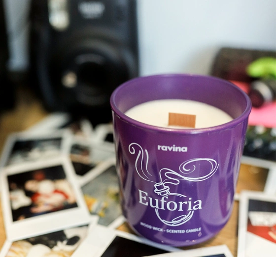 Ravina соевая ароматическая свеча Euforia 175г