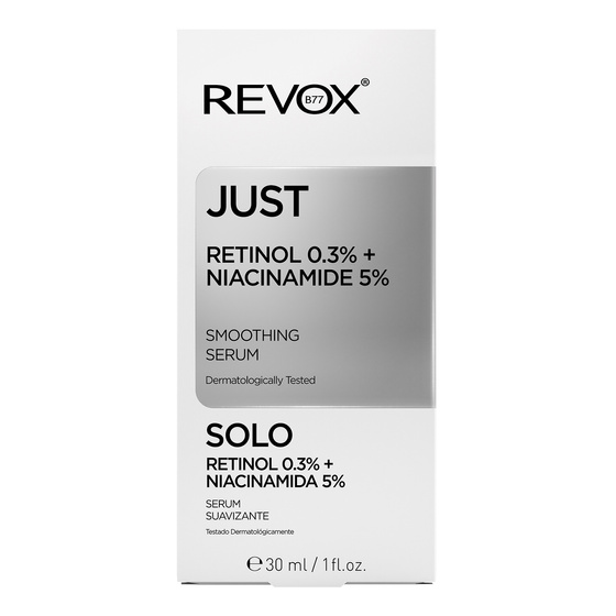 Revox B77 Just Retinol 0,3% + Niacinamide 5% Smoothing Serum — разглаживающая сыворотка для лица с ретинолом и ниацинамидом, 30 мл