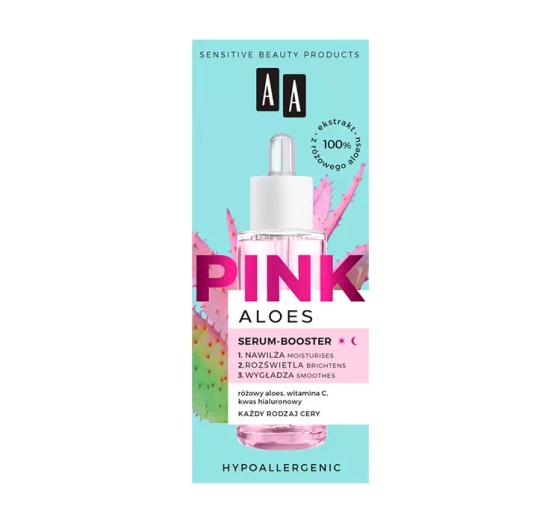 AA PINK ALOES ІНТЕНСИВНО ЗВОЛОЖУВАЛЬНА СИРОВАТКА BOOSTER ДЛЯ ОБЛИЧЧЯ 30МЛ