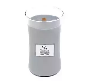 WOODWICK LARGE JAR CANDLE АРОМАТИЧЕСКАЯ СВЕЧА LAVENDER & CEDAR 610Г