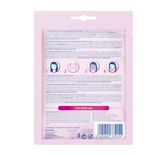 NIVEA NATURAL RADIANCE ОСВІТЛЮВАЛЬНА ТКАННИНА МАСКА