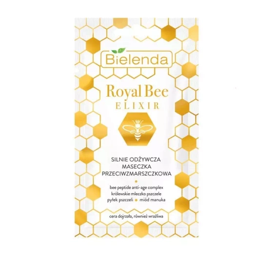 BIELENDA ROYAL BEE ЕЛІКСИР ІНТЕНСИВНО ЖИВИЛЬНА МАСКА ПРОТИ ЗМОРШОК 8Г