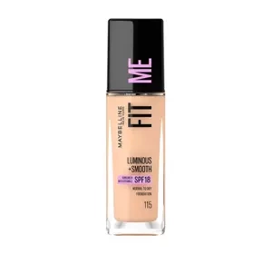 MAYBELLINE FIT ME LUMINOUS + SMOOTH ТОНАЛЬНОЕ СРЕДСТВО 115 IVORY 30МЛ