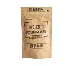 TWÓJ CEL TO: ГУСТЫЕ И ДЛИННЫЕ ВОЛОСЫ БИОТИН 100 ТАБЛЕТОК