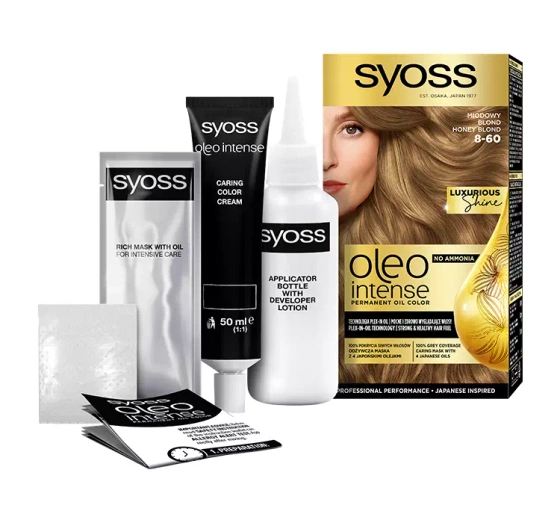 SYOSS OLEO INTENSE ФАРБА ДЛЯ ВОЛОССЯ БЕЗ АМІАКУ 8-60 HONEY BLOND