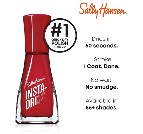 SALLY HANSEN INSTA-DRI ЛАК ДЛЯ НОГТЕЙ 390 THAT'S A-BLAZING 9,17МЛ