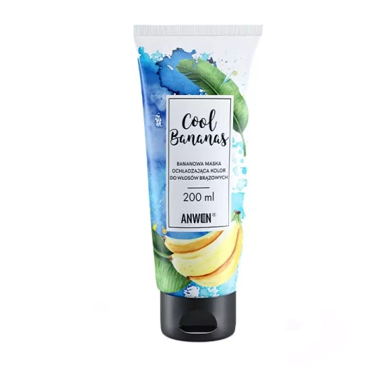ANWEN COOL BANANAS БАНАНОВАЯ МАСКА ДЛЯ ОХЛАЖДЕНИЯ ЦВЕТА КОРИЧНЕВЫХ ВОЛОС 200МЛ