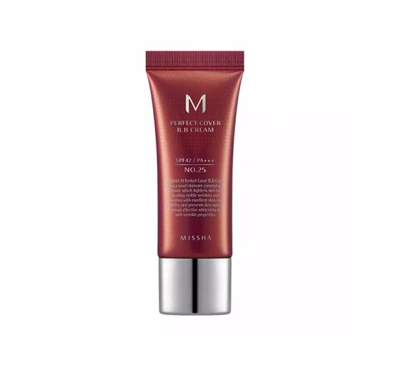 Нажмите на картинку, чтобы ее увеличить MISSHA PERFECT COVER BB-КРЕМ SPF42 NO 25 WARM BEIGE 20МЛ