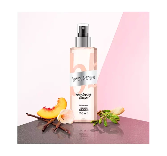 BRUNO BANANI WOMAN FUN-LOVING FLOWER ПАРФУМОВАНИЙ СПРЕЙ ДЛЯ ТІЛА 250МЛ