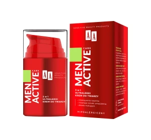 AA MEN ACTIVE CARE УЛЬТРА ЛЕГКИЙ КРЕМ ДЛЯ ЛИЦА 3В1 50МЛ