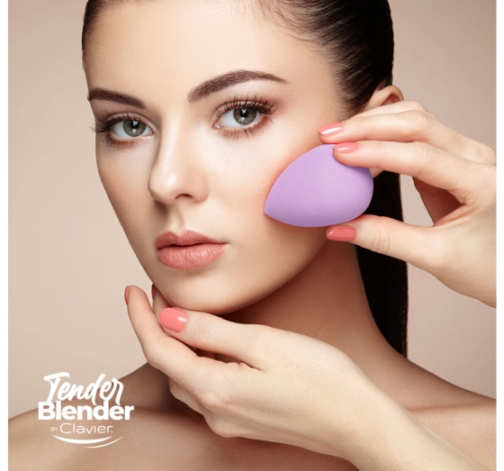 Clavier Tender Blender супер мягкий спонж для макияжа Teardrop Purple